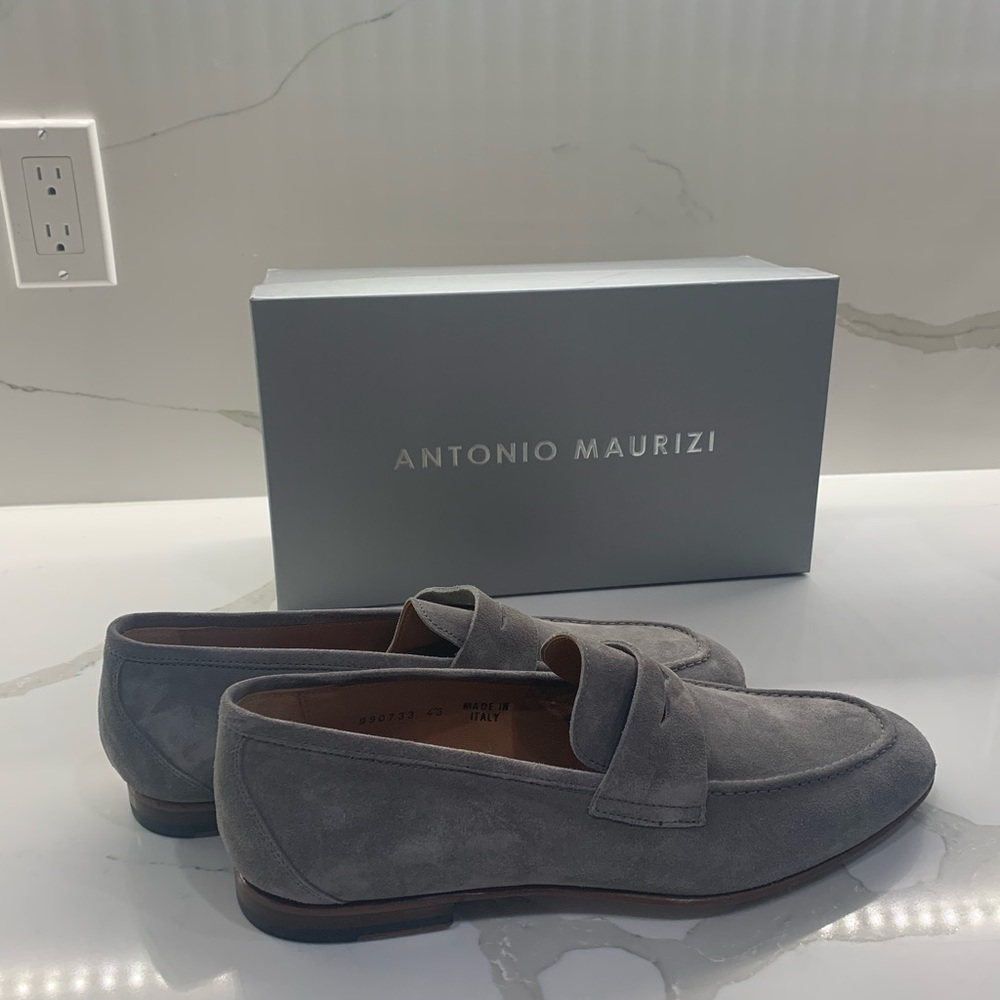 Antonio Maurizi size 43 color Tan/Piombi Brand new with box mens shoes